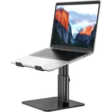 Load image into Gallery viewer, BESIGN LSX6N Laptop Stand, Ergonomic Adjustable Notebook Riser Holder, Computer Stand Compatible with Air, Pro, Dell, HP, Lenovo More 10-15.6" Laptops, Black