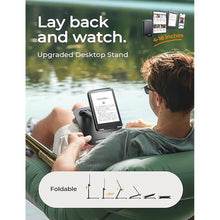 Load image into Gallery viewer, LISEN Tablet Stand for iPad Stand Holder Desk, Foldable iPad Pro Holder Portable Monitor Stand Travel Accessories, Home Office Desk Accessories for Men Gifts 2024 iPad Tab Kindle iPhone 4-15.9" Black