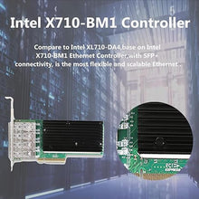 Load image into Gallery viewer, 10Gb PCI-E X8 NIC Network Card, with Intel XL710-BM1 Ethernet Controller,Dual SFP+ Port, Compare to Intel XL710-DA4,PCI-Express Ethernet Adapter Support Windows Server,Linux,VMware