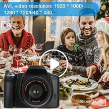 Load image into Gallery viewer, Acuvar Digital Camera, 16 Megapixel Photo Camera Mini Digital SLR Camera, CMOS Sensor 2.4“ TFT LCD Compact Camera, 16X Digital Zoom Video Camera for Children Adults Beginners Black