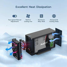 Load image into Gallery viewer, MAIWO USB-C Dual Bay Hard Drive RAID Enclosure for 3.5 inch SATA HDD, RAID 0/1/JBOD/PM 10Gbps USB 3.1 to HDD Adapter, 36TB Capacity, Aluminum External HDD Case