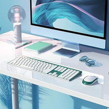 Load image into Gallery viewer, Wireless Keyboard and Mouse, Vssoplor 2.4GHz Rechargeable Compact Quiet Full-Size Keyboard and Mouse Combo with Nano USB Receiver for Windows, Laptop, PC, Notebook-Blackish Green