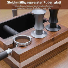 Load image into Gallery viewer, 51mm Espresso Tamper, YMWVH Premium Barista Espresso Coffee Tamper Silver with Dual Spring Loaded 100% Stainless Steel Ripple Base, Constant 30lb, Compatible with Delonghi Espresso Coffee Machine