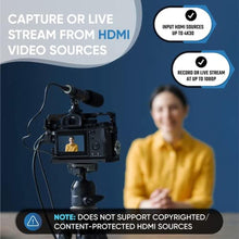 Load image into Gallery viewer, ClearClick Video to USB 1080P Audio Video Capture & Live Streaming Device - Input HDMI, AV, RCA, S-Video, VCR, VHS, Camcorder, Video8, Hi8, DVD, Gaming Systems - USB-C Plug & Play