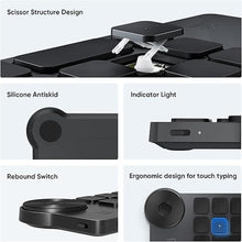 Load image into Gallery viewer, XPPen Mini Keydial ACK05 Wireless Shortcut Keyboard Bluetooth Programmable Express Remote Control with Dial & Customized Express Keys for Drawing Tablet PC MacBook Windows Images Video Editing