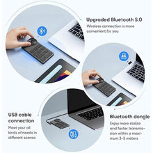 Load image into Gallery viewer, XPPen Mini Keydial ACK05 Wireless Shortcut Keyboard Bluetooth Programmable Express Remote Control with Dial & Customized Express Keys for Drawing Tablet PC MacBook Windows Images Video Editing