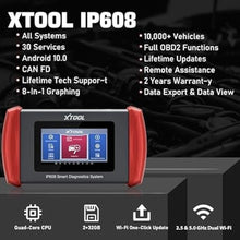 Load image into Gallery viewer, XTOOL IP608 OBD2 Scanner Diagnostic Tool, Full Systems Car Scanner with 30+ Services, Android 10.0, CAN FD Fast Scan Tool, ABS Bleeding, EPB, SAS, BMS, Throttle Relearn, TPMS Reset, WiFi Update