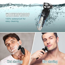 Load image into Gallery viewer, Electric Razor for Men - Rechargeable Electric Shaver for Men, Rechargeable Waterproof Wet Dry Cordless Razor
