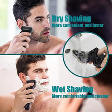 Load image into Gallery viewer, Electric Razor for Men - Rechargeable Electric Shaver for Men, Rechargeable Waterproof Wet Dry Cordless Razor