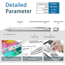 Load image into Gallery viewer, Active Stylus Digital Pen with Ultra Fine Tip Stylus for iPad iPhone Samsung Tablets, Compatible with Apple Pen,Stylus Pen for iPad Pro, Grey