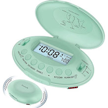 Load image into Gallery viewer, DreamSky Vibrating Alarm Clock for Heavy Sleepers - Auto Set Bed Shaker Alarm Clock Under Pillow for Hearing Impaired, Bedroom, Travel, Rechargeable Battery Operated, Cordless, Auto DST, LCD Backlight