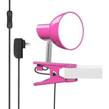 Load image into Gallery viewer, LED Clip on lamp,5W Super Bright Reading Light, 330° Rotation Small Lamp with Clamp on Desk/Table/Bed Headboard/Cupboard Home Lighting, Modern and Save Space Illumination Powerful Lamp Pink