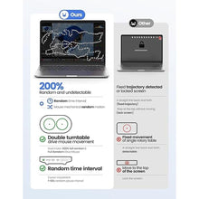 Load image into Gallery viewer, Dual Turntable Mouse Jiggler Silent Mechanical Movement with Random Function, Undetectable Mouse Mover, Timer, Keep Computer Awake