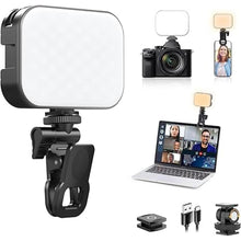Load image into Gallery viewer, Ulanzi VL100X Selfie Light, Clip LED Light Panel for Phone/Laptop/Tablet/Computer, Bi-Color Portable Clip Camera Light with Dimmable 2500-6500K with 2000mAh Battery for Video Conference/Picture