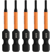 Load image into Gallery viewer, Hex 5/64" Impact Driver Bit - Railer Allen Wrench Drill Hex Bits. 1/4 Quick Release S2 Steel 2 inch 5/64" Hex Bits. (5 Pack)
