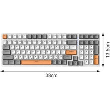 Load image into Gallery viewer, Russian Mechanical Gaming Keyboard 100 Keys, Ergonomics,RGB, Backlit, USB Wired Plug and Play Durable Portable 98% Allocation for PC Laptop, Style E