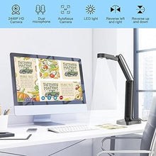 Load image into Gallery viewer, 8MP USB Document Camera for Teachers and Classroom for A3 A4 Size with Dual Mic, 3-Level LED Light, Up and Down, Left and Right Image Inversion, for Distance Teaching & Learning