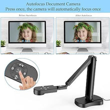 Load image into Gallery viewer, 8MP USB Document Camera for Teachers and Classroom for A3 A4 Size with Dual Mic, 3-Level LED Light, Up and Down, Left and Right Image Inversion, for Distance Teaching & Learning