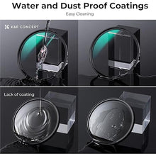 Load image into Gallery viewer, K&F Concept 82mm Black Diffusion 1/8 Waterproof Mist Cinematic Effect Camera Lens Filter with 24 Multi-Coatings for Video/Vlog/Portrait Photography (D-Series)