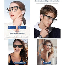 Load image into Gallery viewer, IVY TWS Smart Bluetooth Audio Glasses - Blue Light Blocking & Sunglasses Lens kits for Office Outdoor Sports Drive - Smart Glasses for Men & Women - Transparent Frame