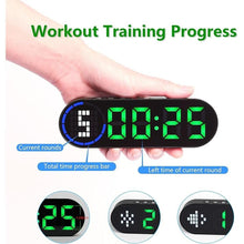 Load image into Gallery viewer, Portable Gym Timer for Home Gym Interval Timer for Workout with Time Progress Bar/Rounds, Workout Clock for Boxing HIIT Tabata Emom Fitness Rechargeable Battery Powered…