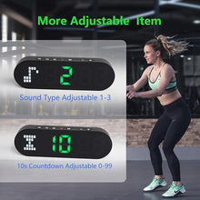 Load image into Gallery viewer, Portable Gym Timer for Home Gym Interval Timer for Workout with Time Progress Bar/Rounds, Workout Clock for Boxing HIIT Tabata Emom Fitness Rechargeable Battery Powered…