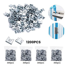 Load image into Gallery viewer, 1202 PCS Wire Cage Clips and Pliers Rabbit Chicken Wire Cage Clips J Clips for Wire Cages Hog Ring Pliers Wire Cage Buckle Clips Animal Cage Snap-ring Pliers for Bird Quail Rabbit Chicken Hog Cages