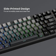 Load image into Gallery viewer, XVX PBT Gradient Gray Keycaps - Side Printed, Double Shot Shine Through, Minimalist Style Phantom Keyboard Keycaps (136 Keys, OEM Profile)