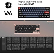 Load image into Gallery viewer, Keychron K12 Pro QMK/VIA Wireless Mechanical Keyboard Custom Programmable Macro with Hot-Swappable Keychron K Pro Red Switch 60% Compact Layout RGB Backlit Aluminum Frame for Mac Windows Linux