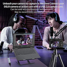 Load image into Gallery viewer, Video Capture Card, 4K HDMI to USB/USB C 3.0 Capture Card, 1080P 60FPS Video Capture Device, for Streaming, Teaching,Gaming, Video conferencing or Live Broadcasting