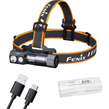Load image into Gallery viewer, Fenix HM71R Headlamp, 2700 Lumen Super Bright USB-C Rechargeable Spot Light Flood Light L-Shape 90 Degree Right Angle Flashlight Industrial Grade with LumenTac Organizer