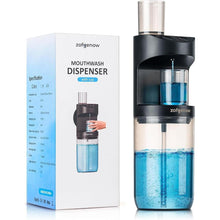 Load image into Gallery viewer, Automatic Mouthwash Dispenser for Bathroom,Bathroom Accessories 19.4 Fl Oz Dispensers with Magnetic Cups,Wall Mounted Dispenser,Suitable for All Age Groups,Black