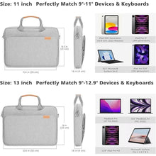 Load image into Gallery viewer, NIDOO Tablet Sleeve Shoulder Bag Carrying Case for 11" iPad Pro M2 / 10.9" 10.2" iPad 9 8/10.5" 10.9" iPad Air, Laptop Sleeve Protective Messenger Handbag for 10" Surface Go 3 / Samsung Galaxy Tab A8