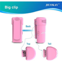 Load image into Gallery viewer, 2 Pack Wireless lavalier Microphone for Samsung Galaxy Tab Phones, iPhone Microphone for Video Recording Interview Podcast Vlog Zoom Facebook TikTok (iPhone, Pink)