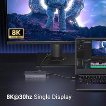 Load image into Gallery viewer, UGREEN Revodok Pro 211 Laptop Docking Station 11 in 1 USB C Dock Dual HDMI 4K@60Hz Single 8K@30Hz 10Gbps Data Port 100W PD Gigabit Ethernet, SD/TF Card Reader Compatible for Thinkpad, Zenbook and more
