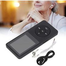 Load image into Gallery viewer, MP3 Player, Portable HiFi Music Player with 1.8 Inch Display Supports up to 64GB, Support Music, Video, Picture, Record, File, Game (Black)