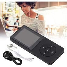 Load image into Gallery viewer, MP3 Player, Portable HiFi Music Player with 1.8 Inch Display Supports up to 64GB, Support Music, Video, Picture, Record, File, Game (Black)