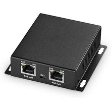 Load image into Gallery viewer, Gigabit PoE Extender Passthrough Switch, 1 PoE in 2 PoE Out, IEEE802.3af/at/bt PoE Powered Max 60W, Hi-PoE 90W, 10/100/1000Mbps, Metal Small Wall Mount PoE Extender/Injector/Network Extender