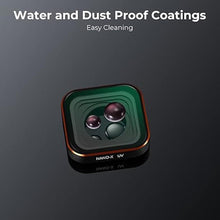 Load image into Gallery viewer, K&F Concept UV Protection Camera Lens Filter Compatible with GoPro Hero 13 Hero12 Hero11, Hero10, Hero9 Black, with 28 Layer-Nano Coating, Top AGC Optical Glass Action Camera Filter