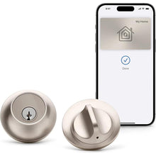 Load image into Gallery viewer, Level Lock+ Smart Lock Plus Apple Home Keys - Smart Deadbolt for Keyless Entry - Includes Key Fobs - Works with iOS, Android, Apple HomeKit (Satin Nickel)