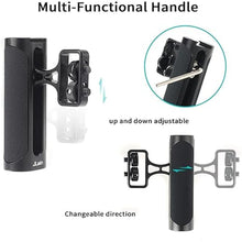 Load image into Gallery viewer, Foto4easy Universal Camera Side Handle,Adjustable Up and Down Side Handle Grip for DSLR Camera Cage,1/4"-20 Screw Hole and Cold Shoe Mount for Camnera Accessories