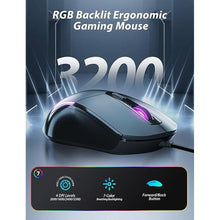 Load image into Gallery viewer, Mechanical Gaming Keyboard and Mouse, LED Backlit 98-Key Floating Keycap & 4 DPI RGB Gaming Mouse with Mouse Pad, Full Anti-Ghost Light Up Wired Computer Keyboards for MAC PC Gamer Accessories, Gray