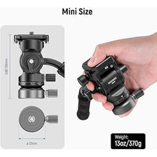 Load image into Gallery viewer, NEEWER Tripod Fluid Head with +/-10° Leveling Base(37mm Dia.), Metal Pan Tilt Head with Arca Type QR Plate, Telescopic Handle for Compact Video Camera DSLR Camera, Max Load 8.8lb/4kg, GM27