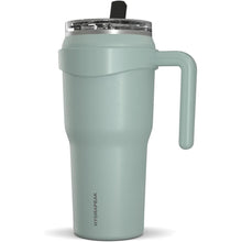 Load image into Gallery viewer, Hydrapeak Roadster 40oz Stainless Steel Tumbler Double Wall Vacuum Insulated Water Bottle With Handle And 2 in 1 Straw Lid (Pale Sage)