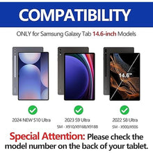 Load image into Gallery viewer, SENGBIRCH Keyboard Case for Samsung Galaxy Tab S10 Ultra, 14.6 inch Keyboard for S9 Ultra&S8 Ultra Tablet - Backlit Magnetic Detachable, Smart Cover Case for Tab S9 Ultra, Auto Sleep/Wake, Black