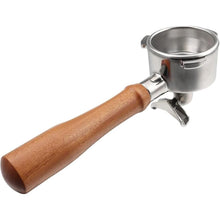 Load image into Gallery viewer, Portafilter 54mm Double Spout Compatible with Breville Bambino Plus (BES500)/ Infuser (BES840XL) with Wooden Handle