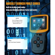 Load image into Gallery viewer, YAKEFLY OBD2 Scanner Diagnostic Tool,Car OBD2 Scanner Code Reader Engine Fault Code Reader Scanner,Vehicle Check Engine Light Scan Tool, Car OBDII/EOBD Diagnostic Scan Tool for All Vehicles After 1996
