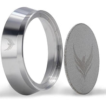Load image into Gallery viewer, Stainless Steel 58mm Dosing Funnel and Espresso Puck Screen Set For 58 mm Portafilter