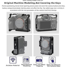 Load image into Gallery viewer, Easy Hood Camera Cage for Sony Alpha 7RIII / A7RII / Alpha 7 IV (ILCE-7M4 /A7M4) / Alpha 7 III (ILCE-7M3/?7 III/Alpha 7 II (ILCE-7M2/?7 II) Camera