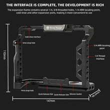 Load image into Gallery viewer, Easy Hood Camera Cage for Sony Alpha 7RIII / A7RII / Alpha 7 IV (ILCE-7M4 /A7M4) / Alpha 7 III (ILCE-7M3/?7 III/Alpha 7 II (ILCE-7M2/?7 II) Camera